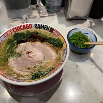 Chicago Ramen - White Miso Ramen with a generous sprinkle of Nori - Ramen Near Me - Des Plaines, Illinois