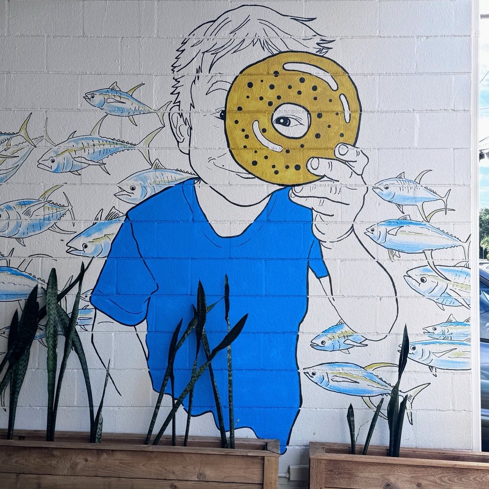 Fin's Bagels - Wall mural - Bagels Near Me - Honolulu, Hawaii Fin's Bagels - Wall mural - Bagels Near Me - Honolulu, Hawaii