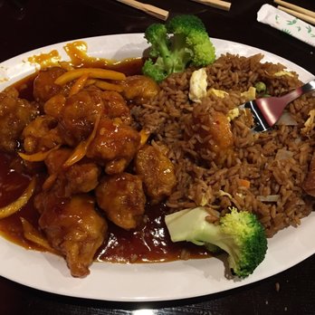 Asian Star - Orange Chicken Combo (best I've ever had). - Chinese Near Me - Marion, Illinois