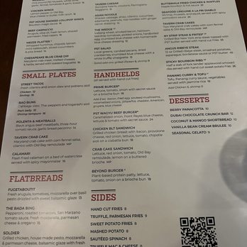 Potomac Social Tavern - Current menu; December 2025 - American Near Me - Arlington, Virginia