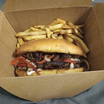 The Modern Vegan - vegan Philly sandwich with fries (fries or salad are included for no extra charge) - Vegan Near Me - Las Vegas, Nevada The Modern Vegan - vegan Philly sandwich with fries (fries or salad are included for no extra charge) - Vegan Near Me - Las Vegas, Nevada
