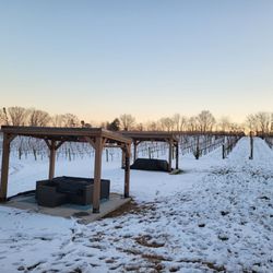 Hidden Vineyard - Snowy vineyard vibes