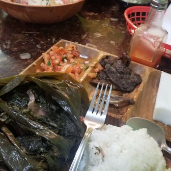 Kehau's Kitchen - I ordered the combo #3 Laulau with ribs, salmon, and haupia - Hawaiian Near Me - Aiea, Hawaii Kehau's Kitchen - I ordered the combo #3 Laulau with ribs, salmon, and haupia - Hawaiian Near Me - Aiea, Hawaii