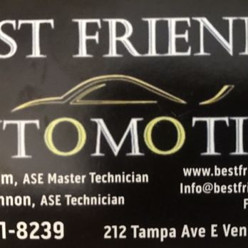 Best Friends Automotive - Business Card - Auto Repair Near Me - Venice, Florida Best Friends Automotive - Business Card - Auto Repair Near Me - Venice, Florida