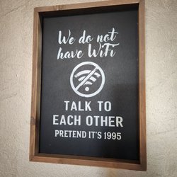 Copper Creek Cafe & Coffee - I guess there's no WiFi.