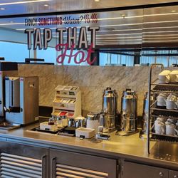 Hot coffee and variety of tea opitions
