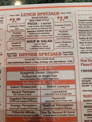 Menu photo 3 Mario's Italian Cafe Palm Desert, CA Menu photo 3 Mario's Italian Cafe Palm Desert, CA