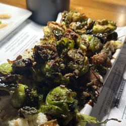 Main & Mill Oyster Bar & Tavern - Pork Belly and Brussels