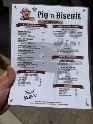 Menu photo 1 The Pig ‘n Biscuit Vero Beach, FL Menu photo 1 The Pig ‘n Biscuit Vero Beach, FL