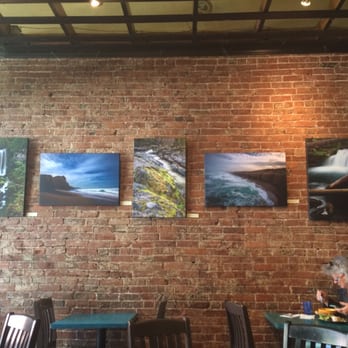 Pangea - The brick wall for art is classic vibe for this place, especially over 1st Friday Art Walk - Sandwiches Near Me - Ashland, Oregon Pangea - The brick wall for art is classic vibe for this place, especially over 1st Friday Art Walk - Sandwiches Near Me - Ashland, Oregon