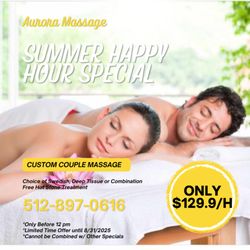 Aurora Massage - Summer Happy Hour Special
