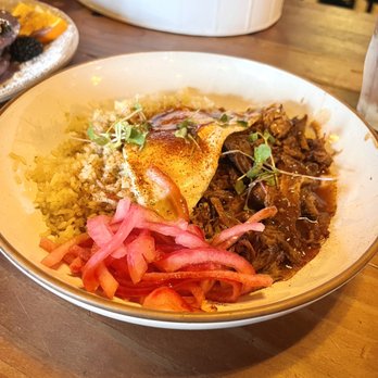 The Hideout Kitchen - Pulled Pork Silog - tasty! - New American Near Me - Lafayette, California The Hideout Kitchen - Pulled Pork Silog - tasty! - New American Near Me - Lafayette, California