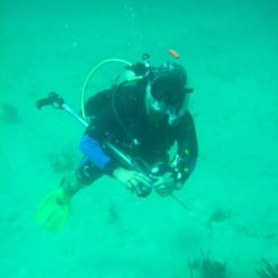 Aquatic Adventures - Taz with his speargun! He shot a bunch of lion fish during the dives.