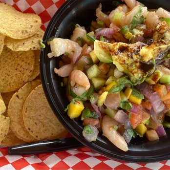 The Deck Food Park - Shrimp ceviche - Food Court Near Me - Magnolia, Texas The Deck Food Park - Shrimp ceviche - Food Court Near Me - Magnolia, Texas