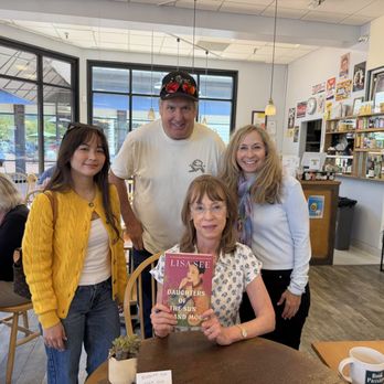 Book Passage Cafe and Wine Bar - My family with acclaimed author Lisa See - Coffee & Tea Near Me - Corte Madera, California