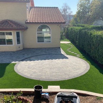 GreenView Direct - Artificial grass and pavers installed in newberry park - Landscaping Near Me - Reseda, California