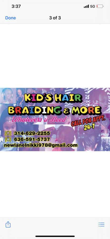 Kid’s Hair braiding &More Logo