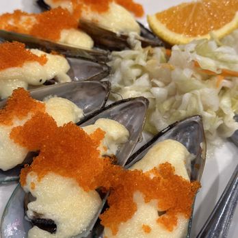 EAT Bistro - Baked Green Mussels (Japanese-style) - Cantonese Near Me - Rosemead, California EAT Bistro - Baked Green Mussels (Japanese-style) - Cantonese Near Me - Rosemead, California