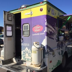 Filius Blue Food Truck - The side/back of the truck