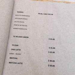 Taller De Tagle - Menu