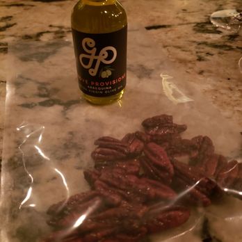 Somm's Kitchen - Our to-go treats! Lemon infused olive oil and pecans toasted in their own sugar. So yummy! - Tapas/Small Plates Near Me - Paso Robles, California