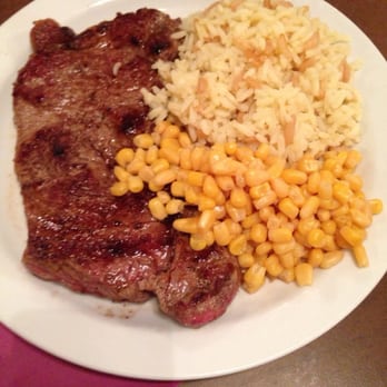 Ridin-Hy Ranch - Wednesday dinner (Steak, rice and corn) - Resorts Near Me - Warrensburg, New York