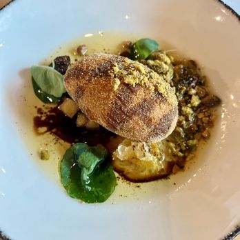 Camp Modern American Eatery - Goat cheese gnudi - Wine Bars Near Me - Greenville, South Carolina