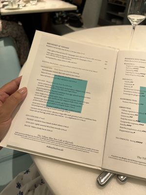 Menu photo 6 The Tiffany Blue Box Cafe London, XGL Menu photo 6 The Tiffany Blue Box Cafe London, XGL