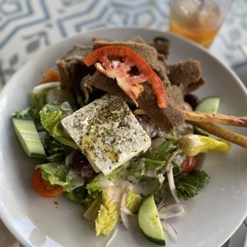 Acropolis Greek Taverna - Greek Salad with gyro - Greek Near Me - Riverview, Florida Acropolis Greek Taverna - Greek Salad with gyro - Greek Near Me - Riverview, Florida