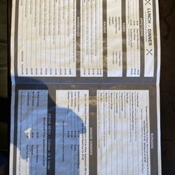 Alex’s Railside Resturant - Menu