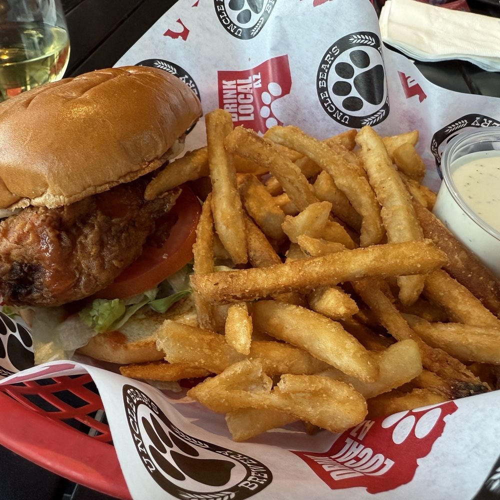 Uncle Bear's Grill and Tap - Mesa - Hot honey FLAVORLESS chicken - Sports Bars Near Me - Mesa, Arizona Uncle Bear's Grill and Tap - Mesa - Hot honey FLAVORLESS chicken - Sports Bars Near Me - Mesa, Arizona