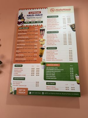 Menu photo 5 Halo Haus Buena Park, CA