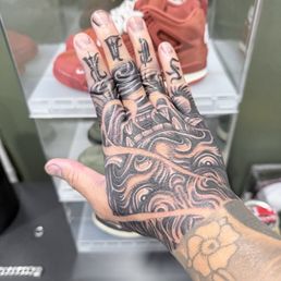 Hannya Mask hand tattoo Hannya Mask hand tattoo
