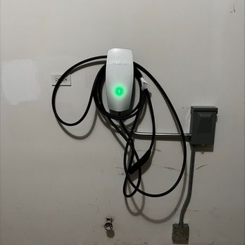 LMV Electric - Electric vehicle EV charger installation  Tesla 48 amp hardwired with disconnect - Electricians Near Me - Mount Prospect, Illinois