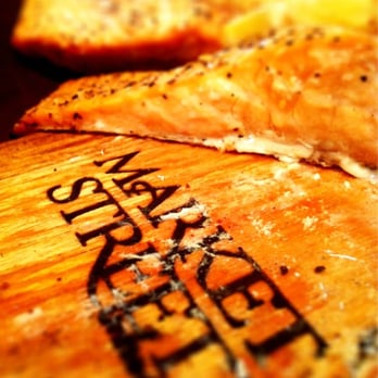 Market Street - Pacific salmon on a plank ready to be grilled - Grocery Near Me - Coppell, Texas Market Street - Pacific salmon on a plank ready to be grilled - Grocery Near Me - Coppell, Texas
