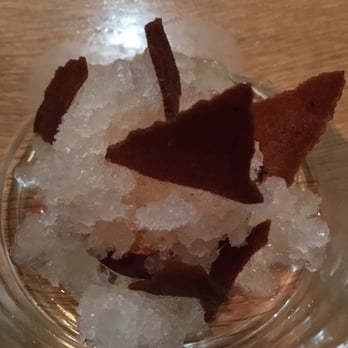 Commis - Yuzu Granita & Whit Chocolate - New American Near Me - Oakland, California
