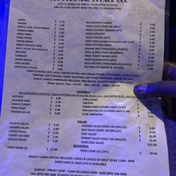 Etta Mae's Place - Menu