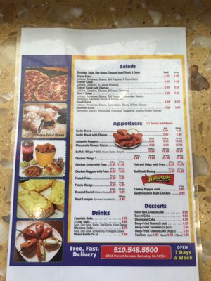Menu photo 3 Seniore's Pizza Berkeley, CA