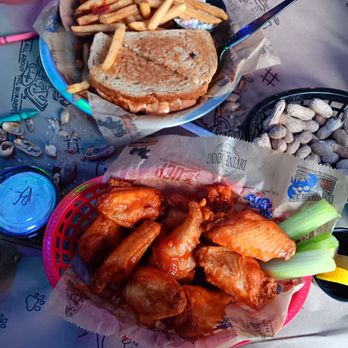 River City Cafe - Ruben with fries & Buffalo wings. Not bad. - American Near Me - Myrtle Beach, South Carolina