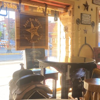 Cabin Coffee - Saddles for chairs! - Coffee & Tea Near Me - La Crosse, Wisconsin