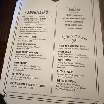 Rye Leawood - Menu - New American Near Me - Leawood, Kansas