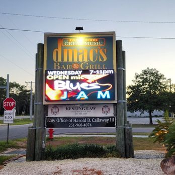 Dmac's Bar & Grill - Sign - Bars Near Me - Orange Beach, Alabama Dmac's Bar & Grill - Sign - Bars Near Me - Orange Beach, Alabama