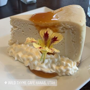 Wild Thyme Bistro - Salted Carmel cheese cake - New American Near Me - Kanab, Utah