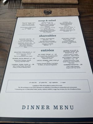 Menu photo 1 The Cascade Room Stevenson, WA