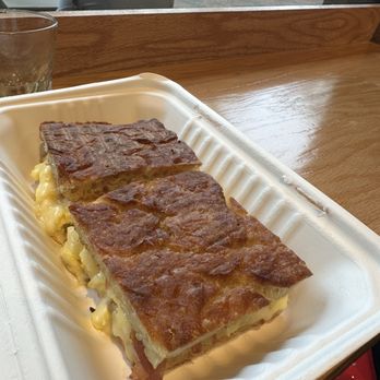 Simona Cafe - Focaccia scrambled eggs and cheese - added prosciutto - Cafes Near Me - Bethesda, Maryland