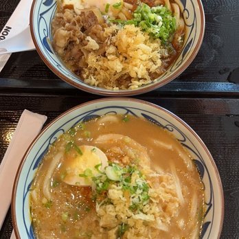 Marugame Udon - Curry Nikutama (Top) and Tonkotsu (Bottom) - Japanese Near Me - Berkeley, California Marugame Udon - Curry Nikutama (Top) and Tonkotsu (Bottom) - Japanese Near Me - Berkeley, California