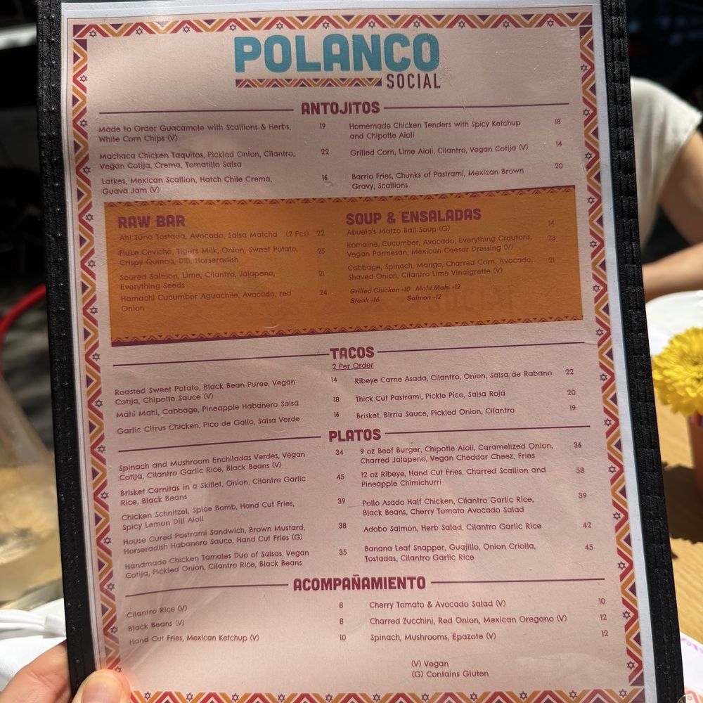 Polanco Social - Menu - Mexican Near Me - New York, New York