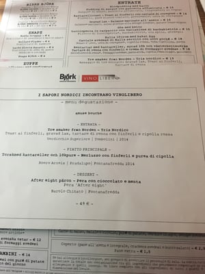 Menu photo 1 Björk Milan, MI Menu photo 1 Björk Milan, MI