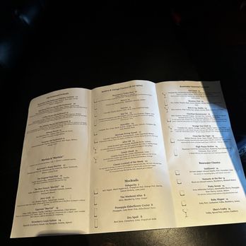 Rosewater - Drink menu - Cocktail Bars Near Me - Houston, Texas