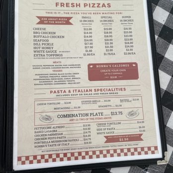Nonna’s Pizzeria and Pub - Pizza Near Me - Sturtevant, Wisconsin